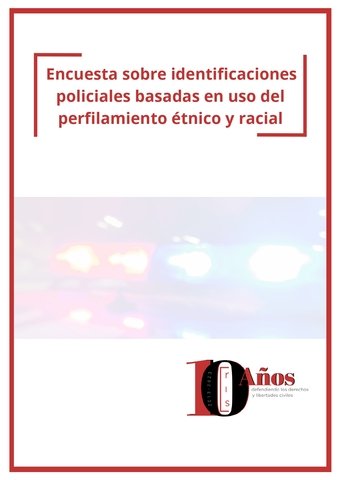 Portada Encuesta sobre identificaciones policiales